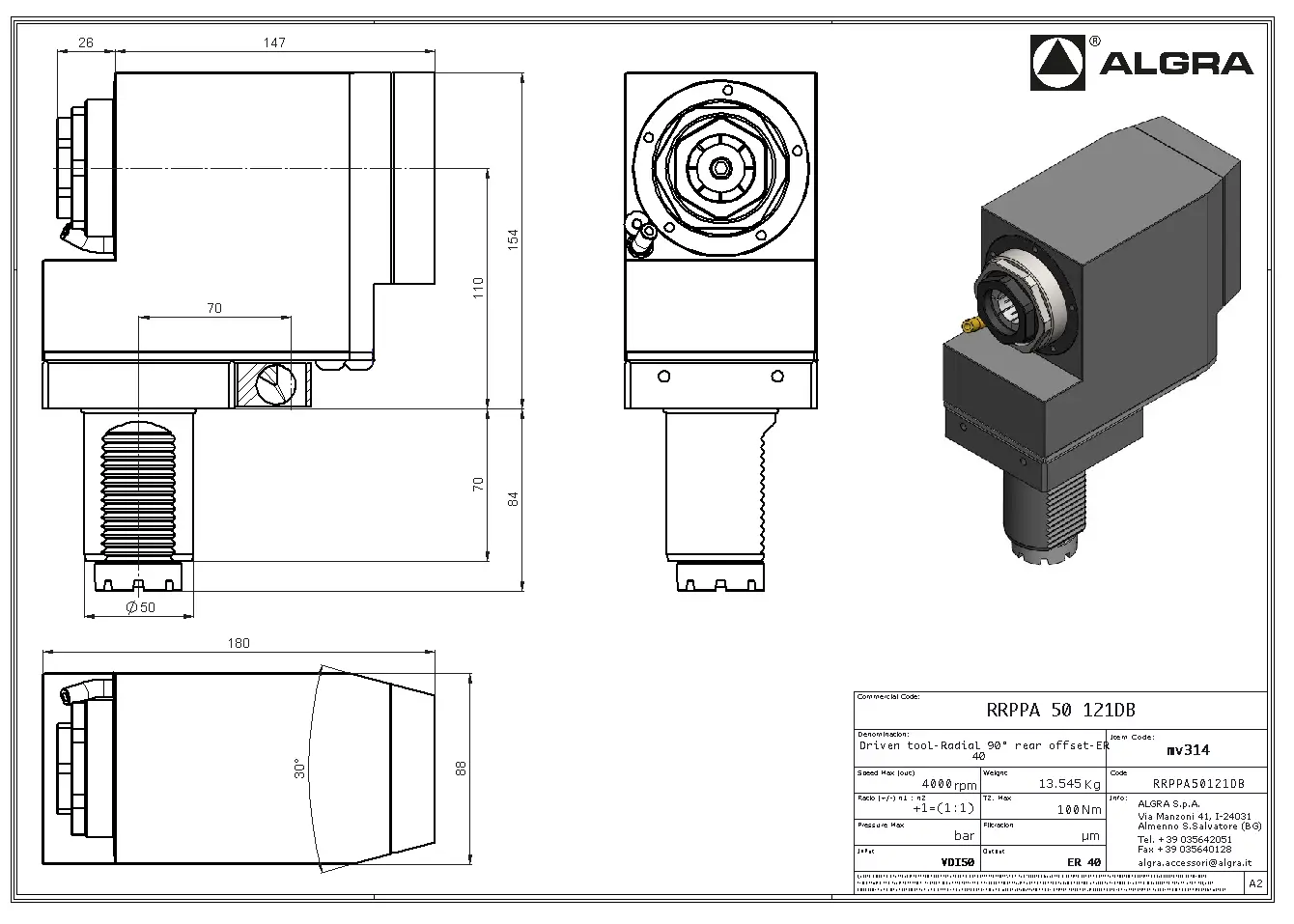 Produktfoto 1 von RRPPA 50 121DB
