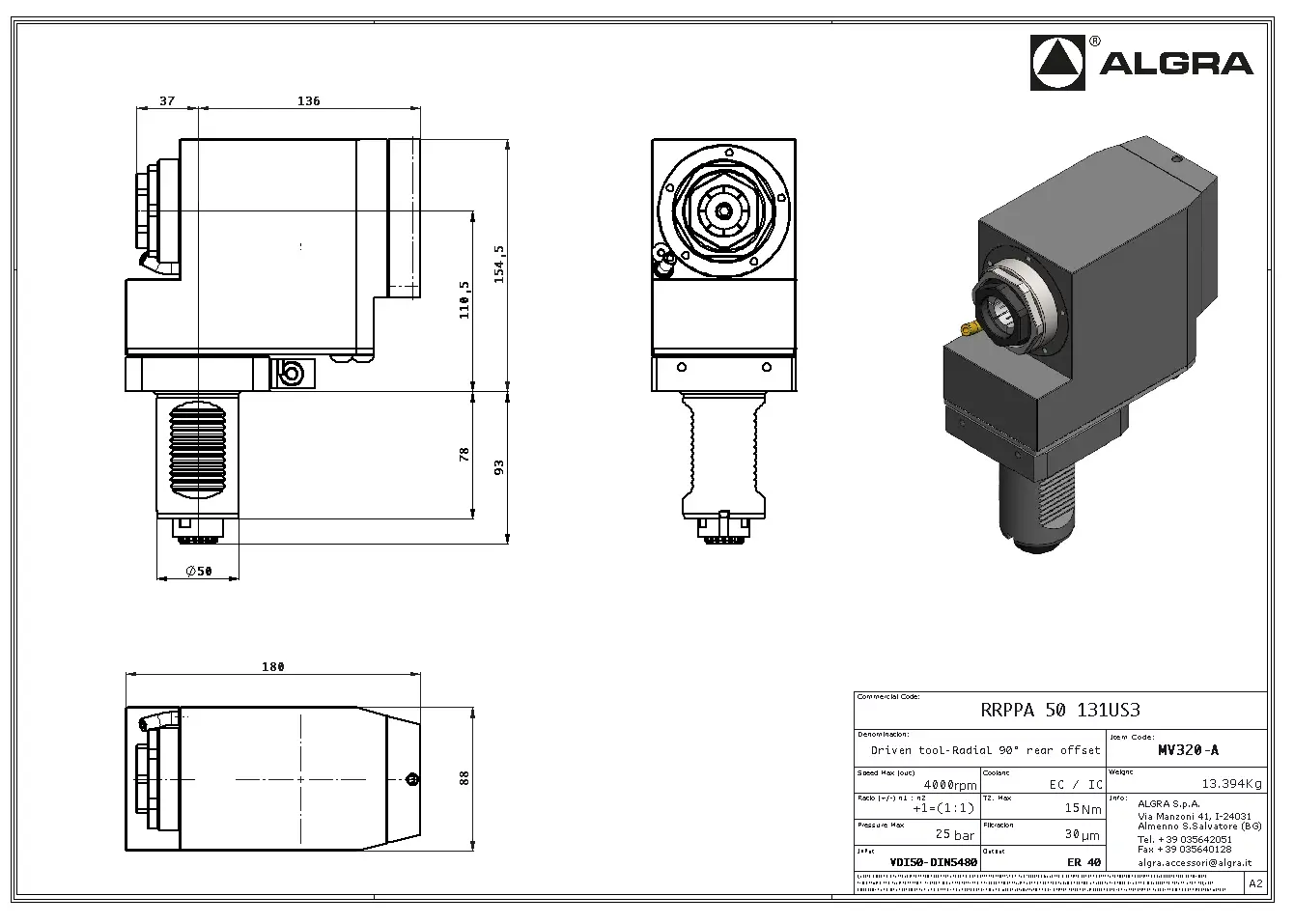 Produktfoto 1 von RRPPA 50 131US3