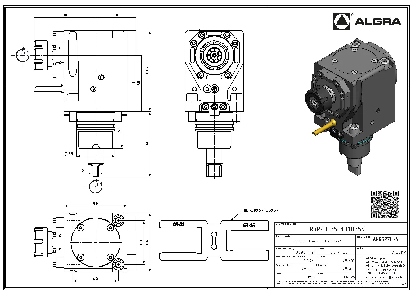 Produktfoto 1 von RRPPH 25 431UB55