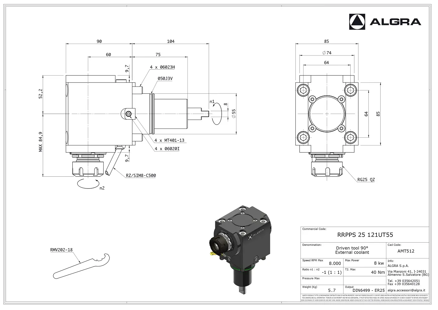 Produktfoto 1 von RRPPS 25 121UT55