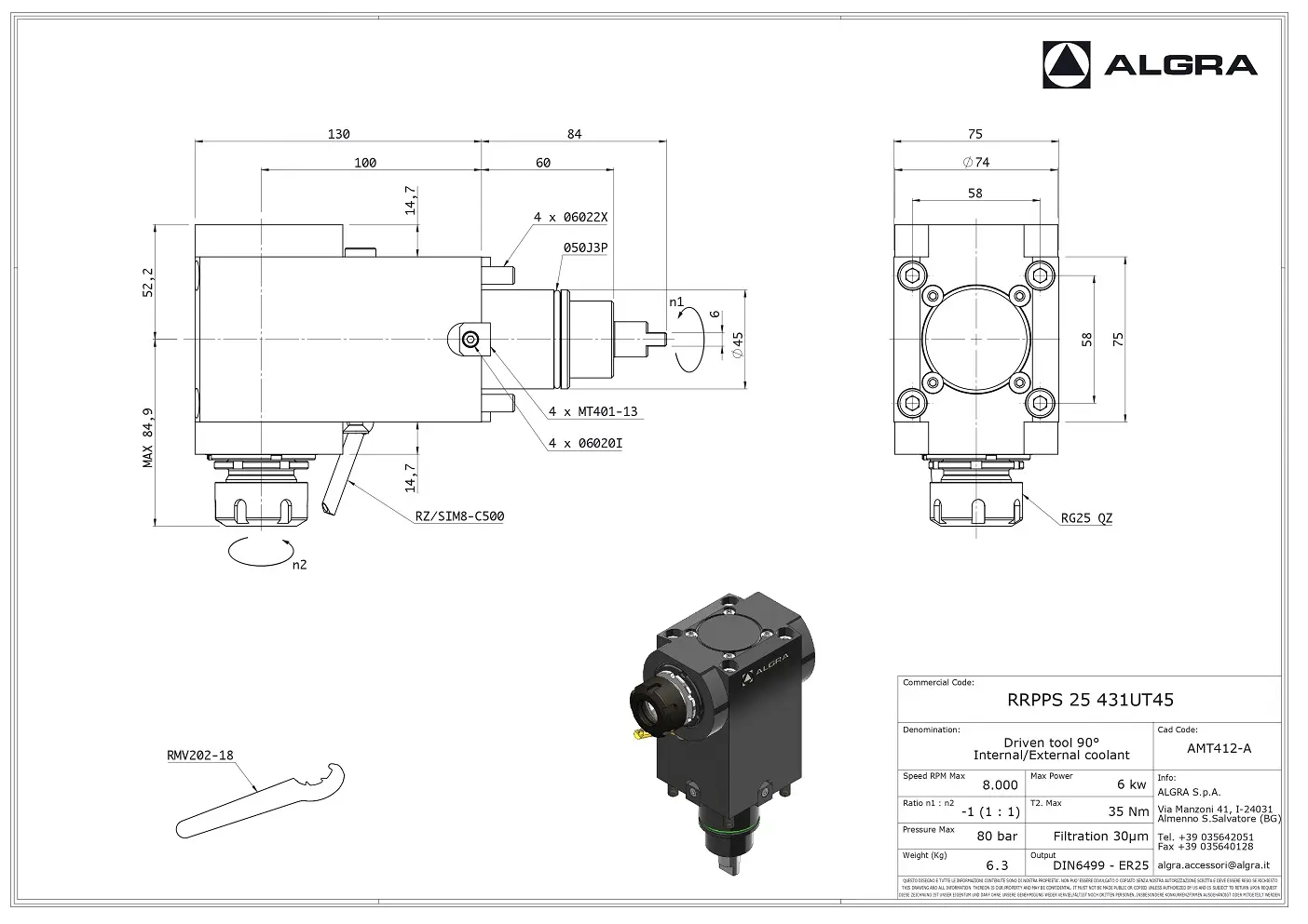 Produktfoto 1 von RRPPS 25 431UT45