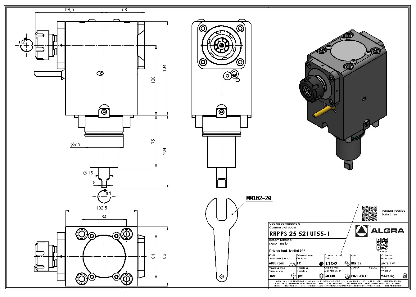 Produktfoto 1 von RRPPS 25 521UT55-1