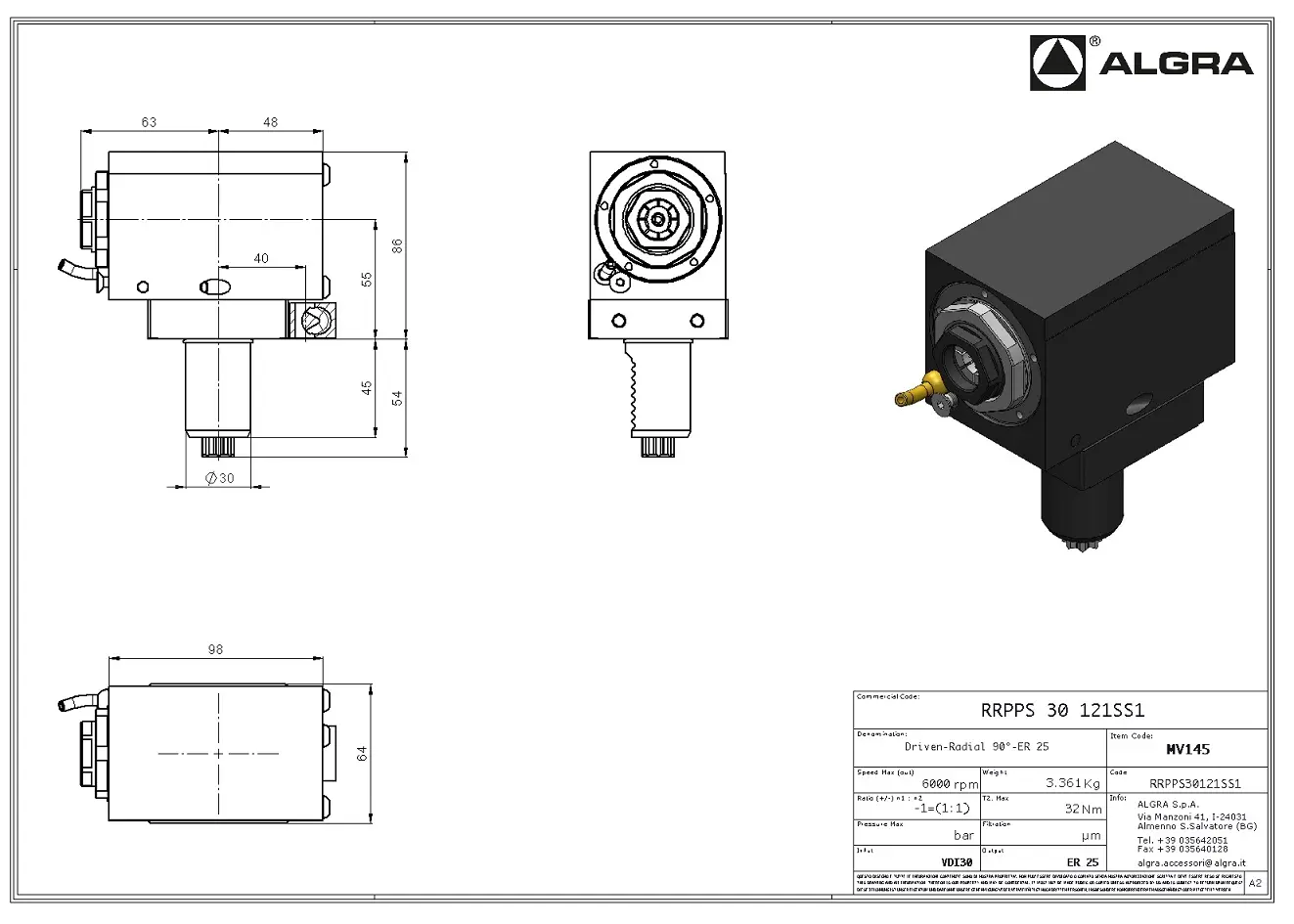 Produktfoto 1 von RRPPS 30 121SS1