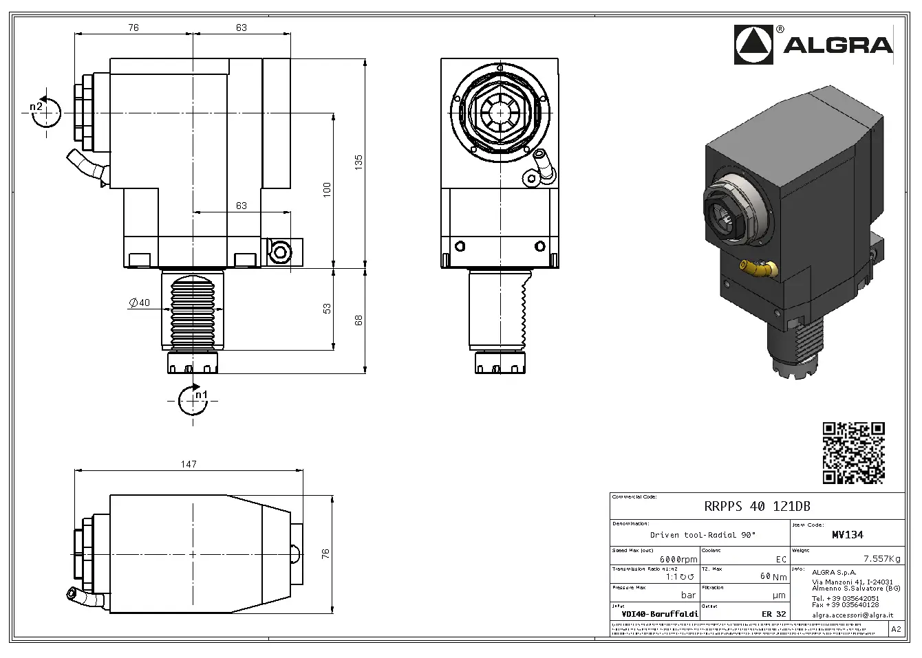 Produktfoto 1 von RRPPS 40 121DB