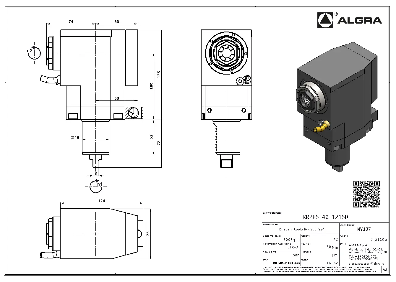 Produktfoto 1 von RRPPS 40 121SD