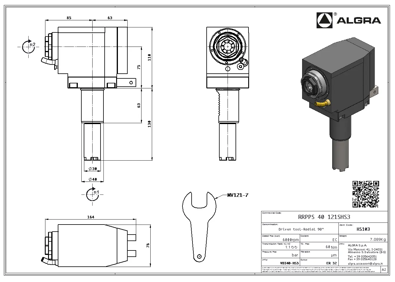 Produktfoto 1 von RRPPS 40 121SHS3