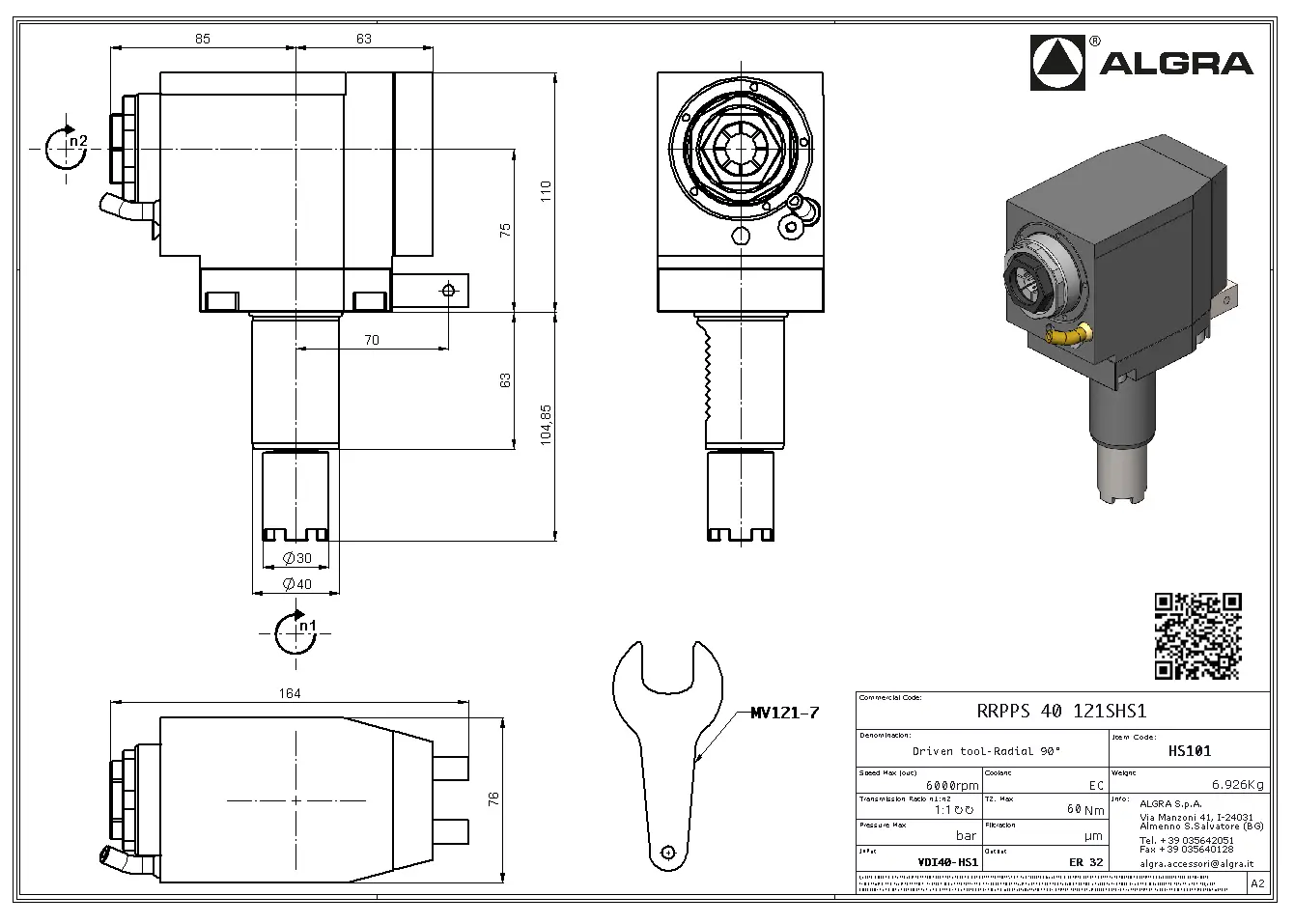 Produktfoto 1 von RRPPS 40 121SHS1