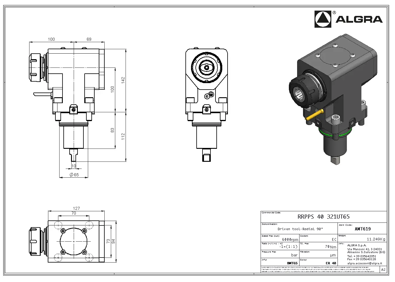 Produktfoto 1 von RRPPS 40 321UT65