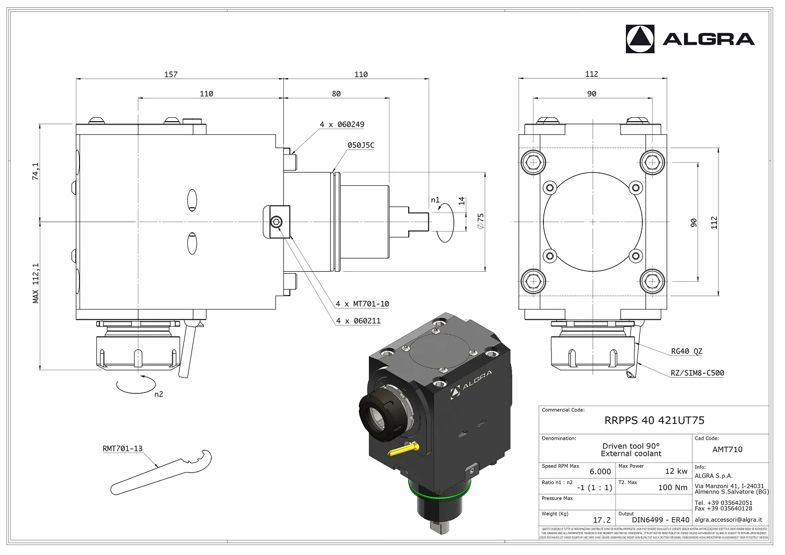 Produktfoto 1 von RRPPS 40 421UT75