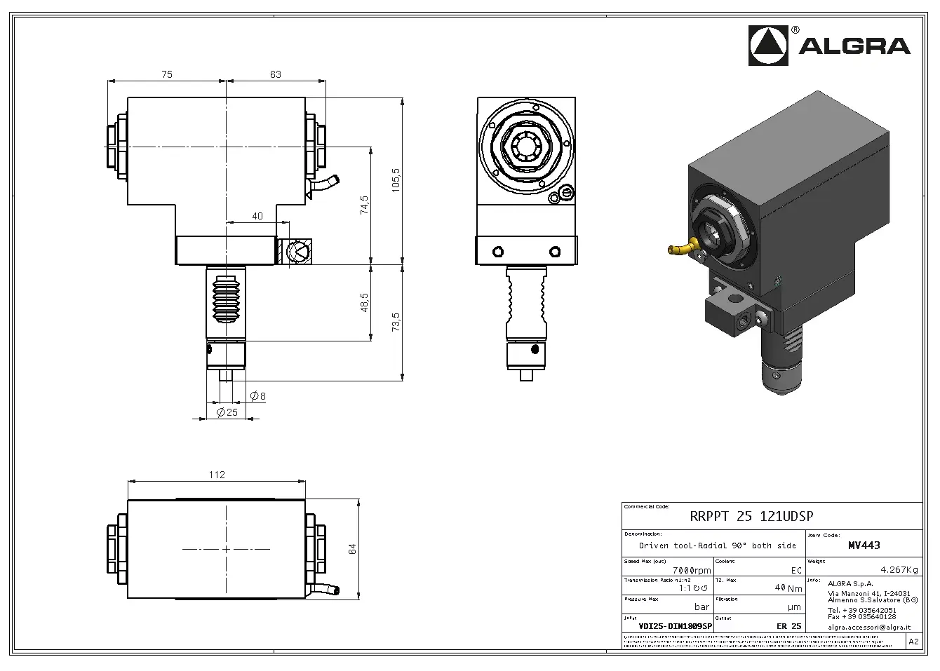 Produktfoto 1 von RRPPT 25 121UDSP