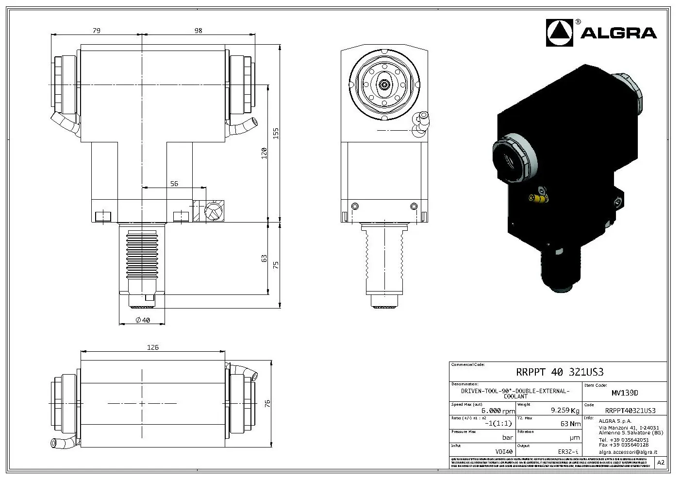 Produktfoto 1 von RRPPT 40 321US3