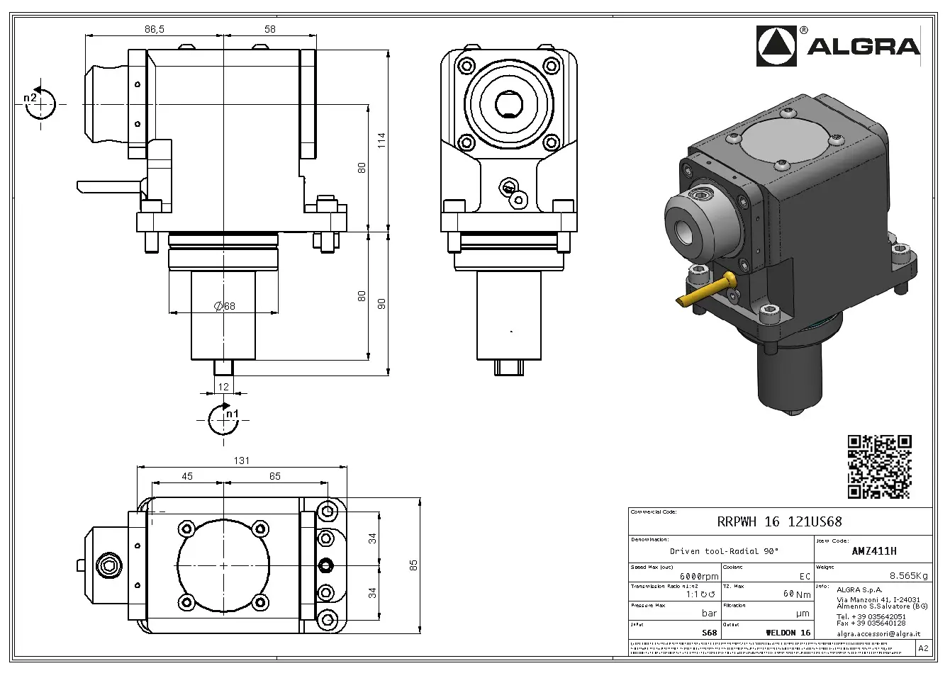 Produktfoto 1 von RRPWH 16 121US68