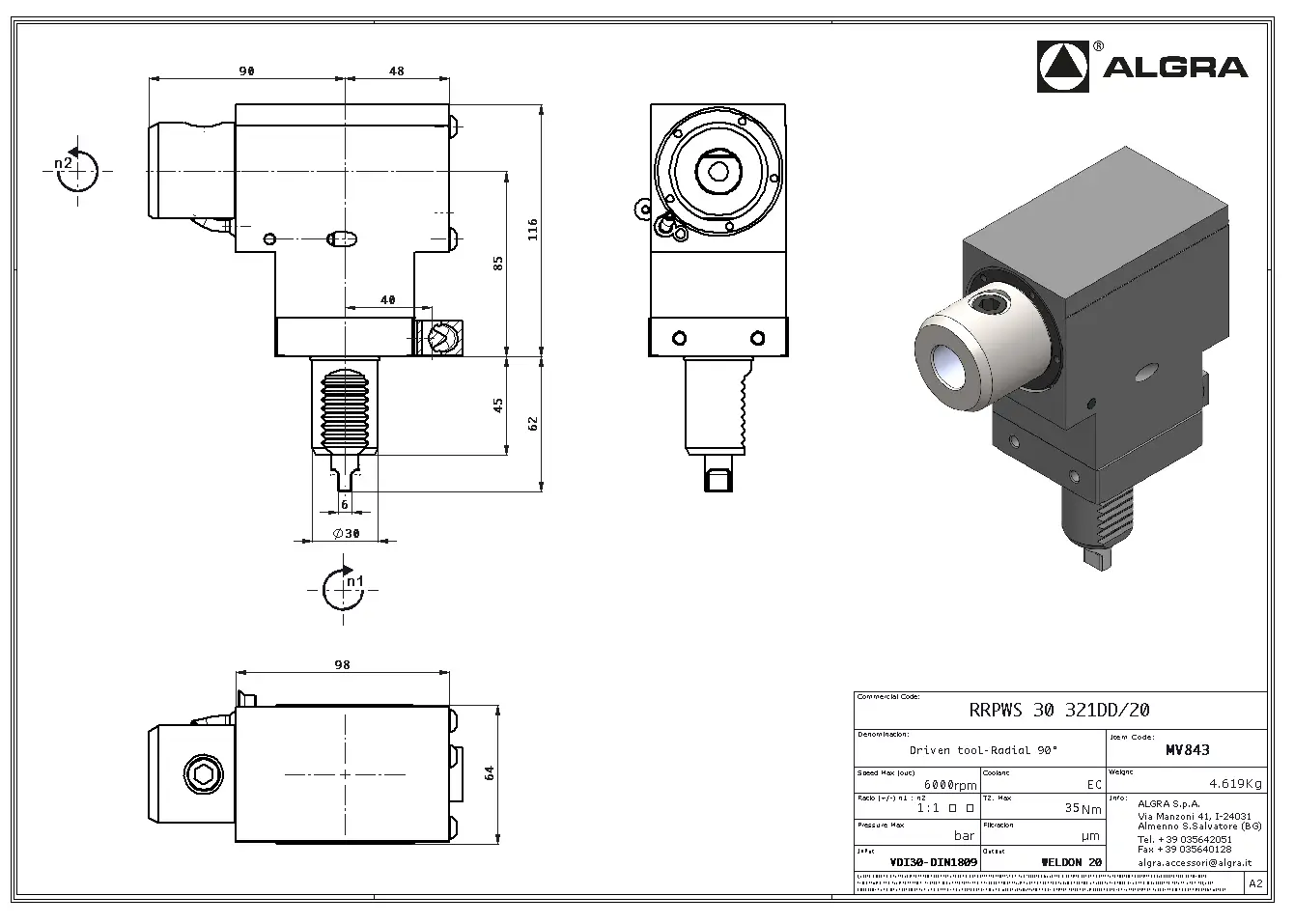 Produktfoto 1 von RRPWS 30 321DD/20