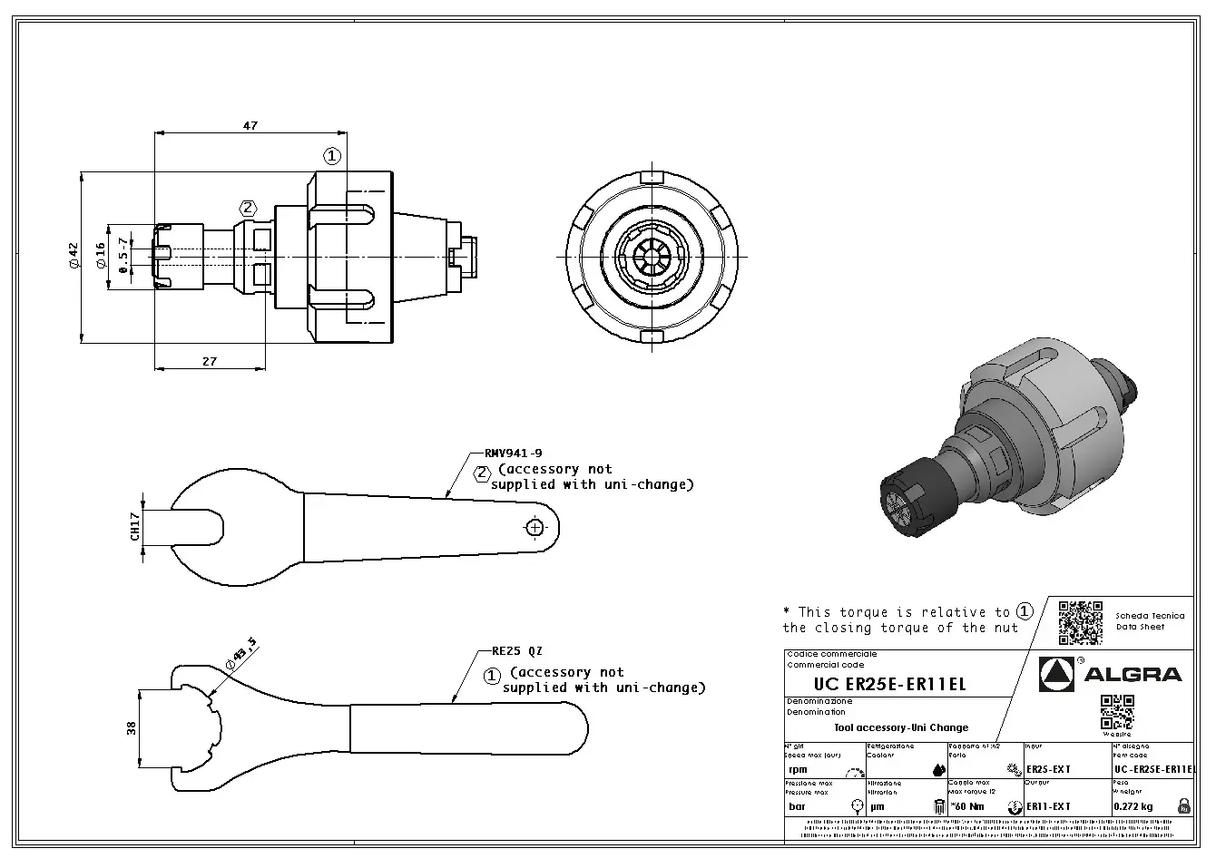 Produktfoto 1 von UC ER25E-ER11EL