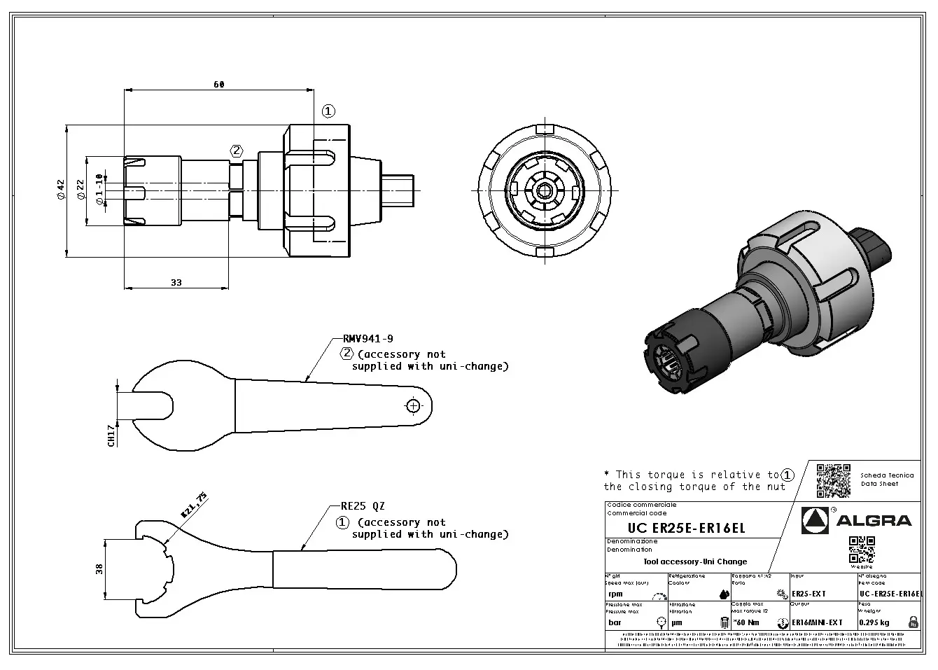 Produktfoto 1 von UC ER25E-ER16EL