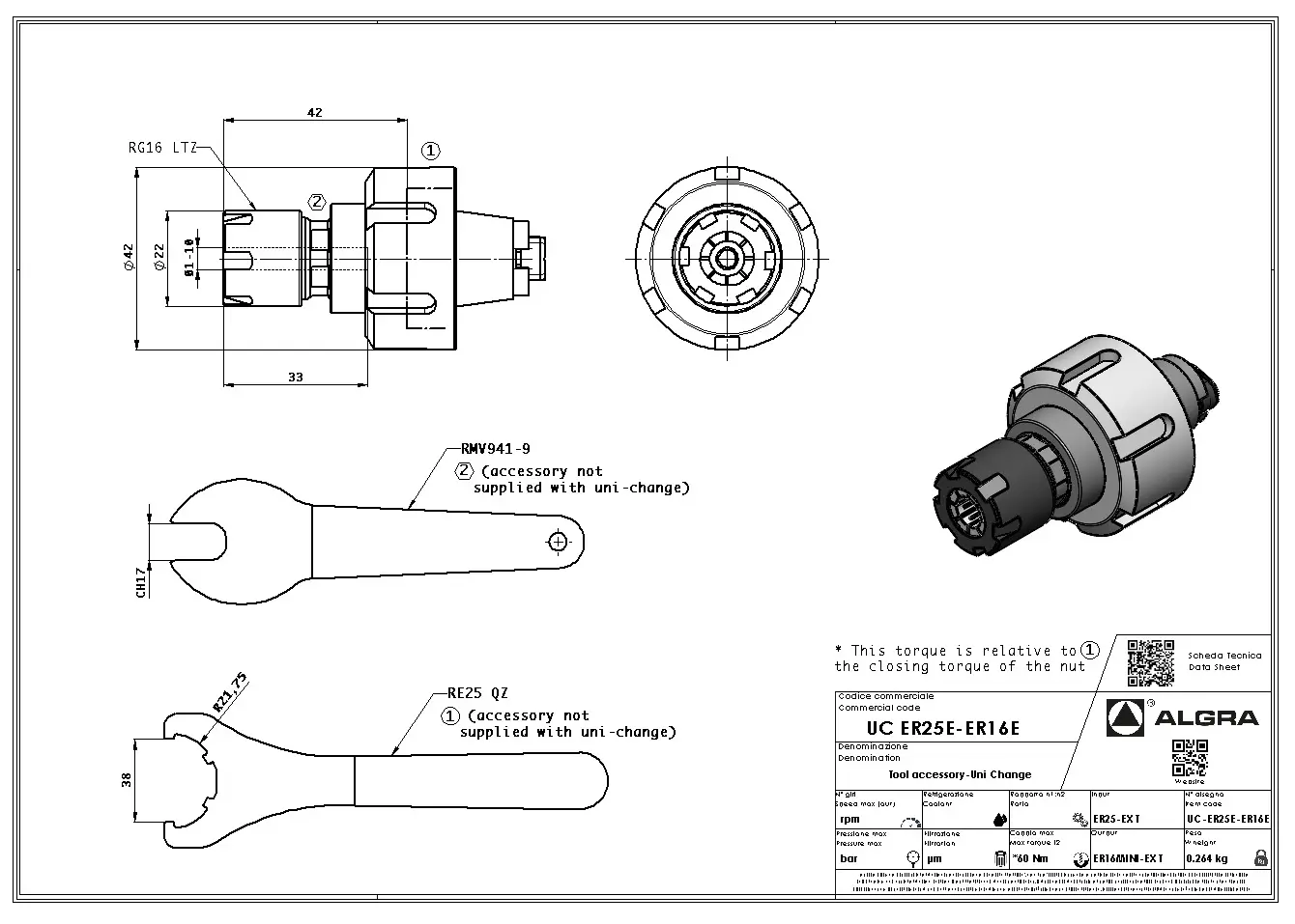 Produktfoto 1 von UC ER25E-ER16E