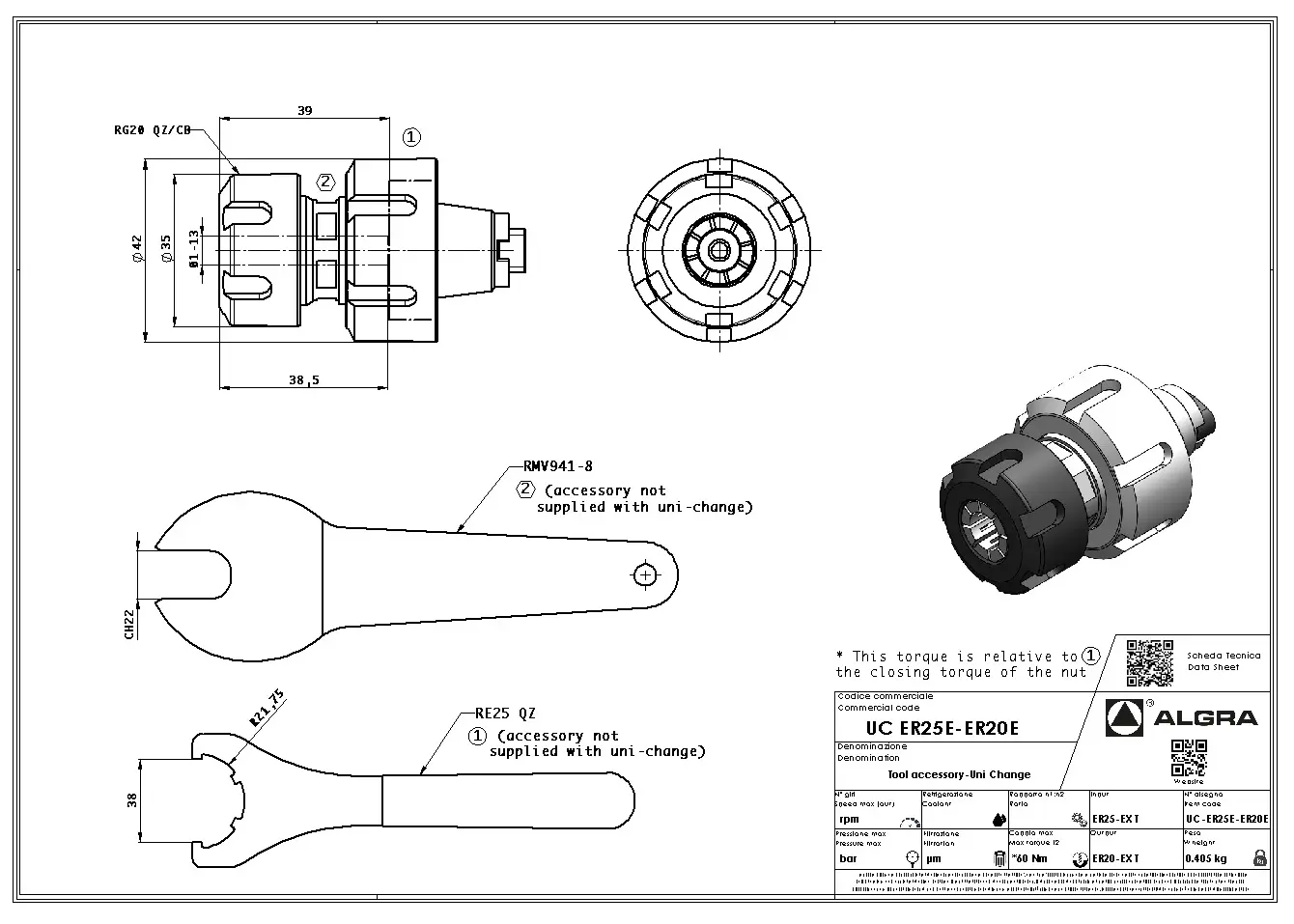 Produktfoto 1 von UC ER25E-ER20E