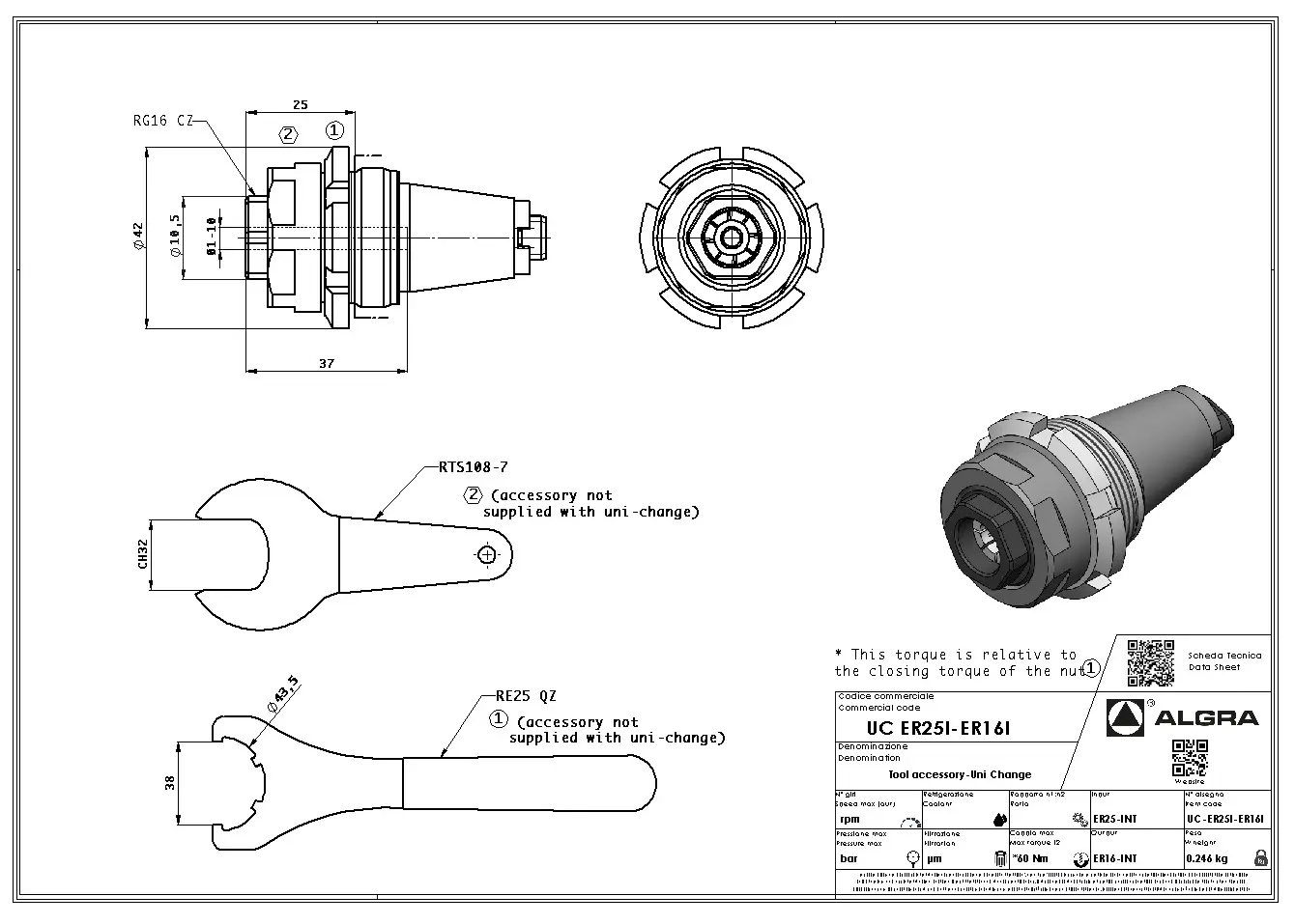 Produktfoto 1 von UC ER25I-ER16I