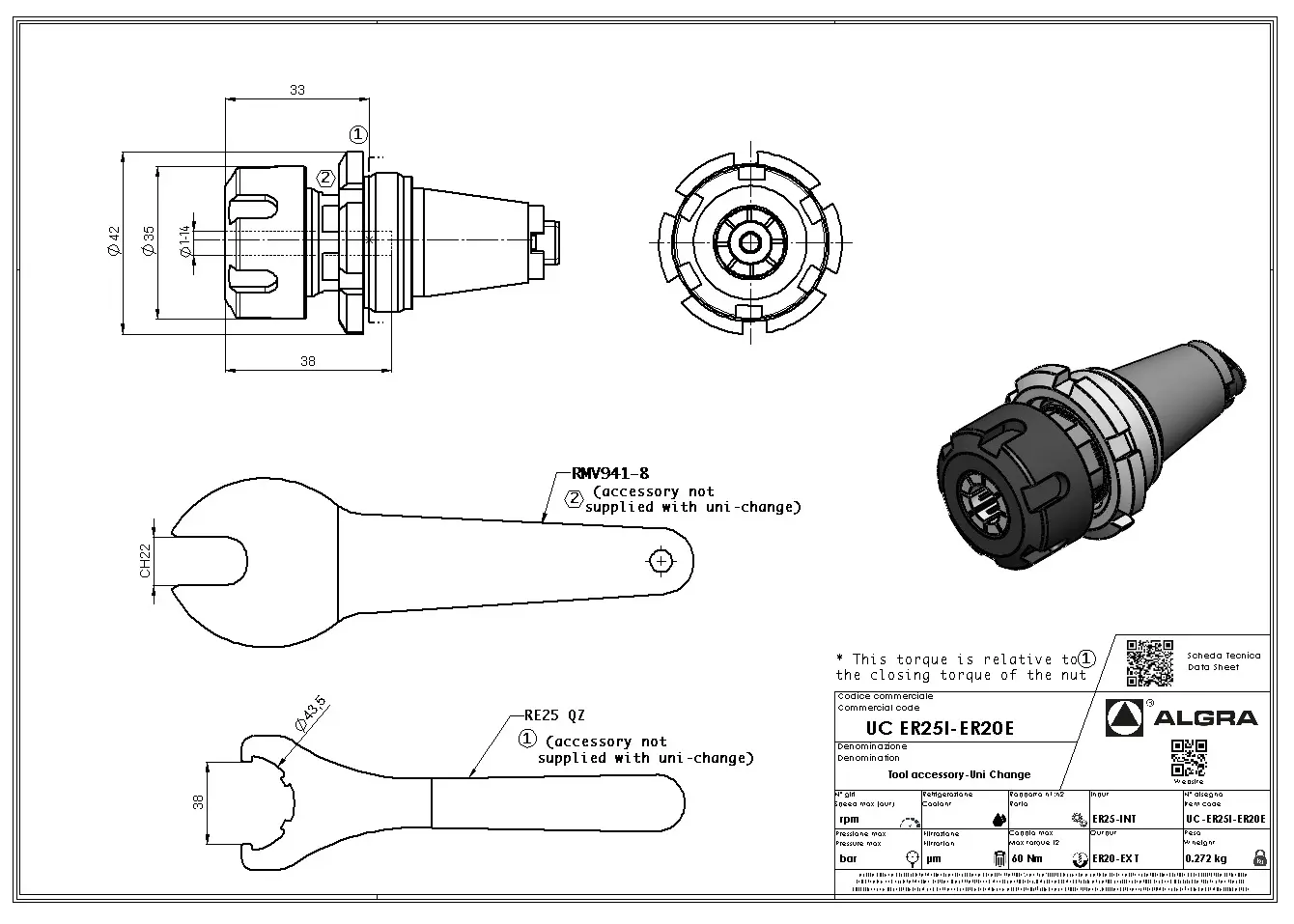 Produktfoto 1 von UC ER25I-ER20E