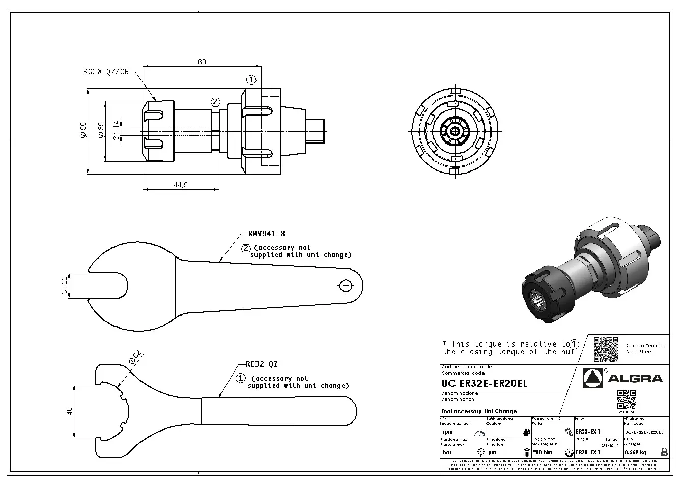 Produktfoto 1 von UC ER32E-ER20EL