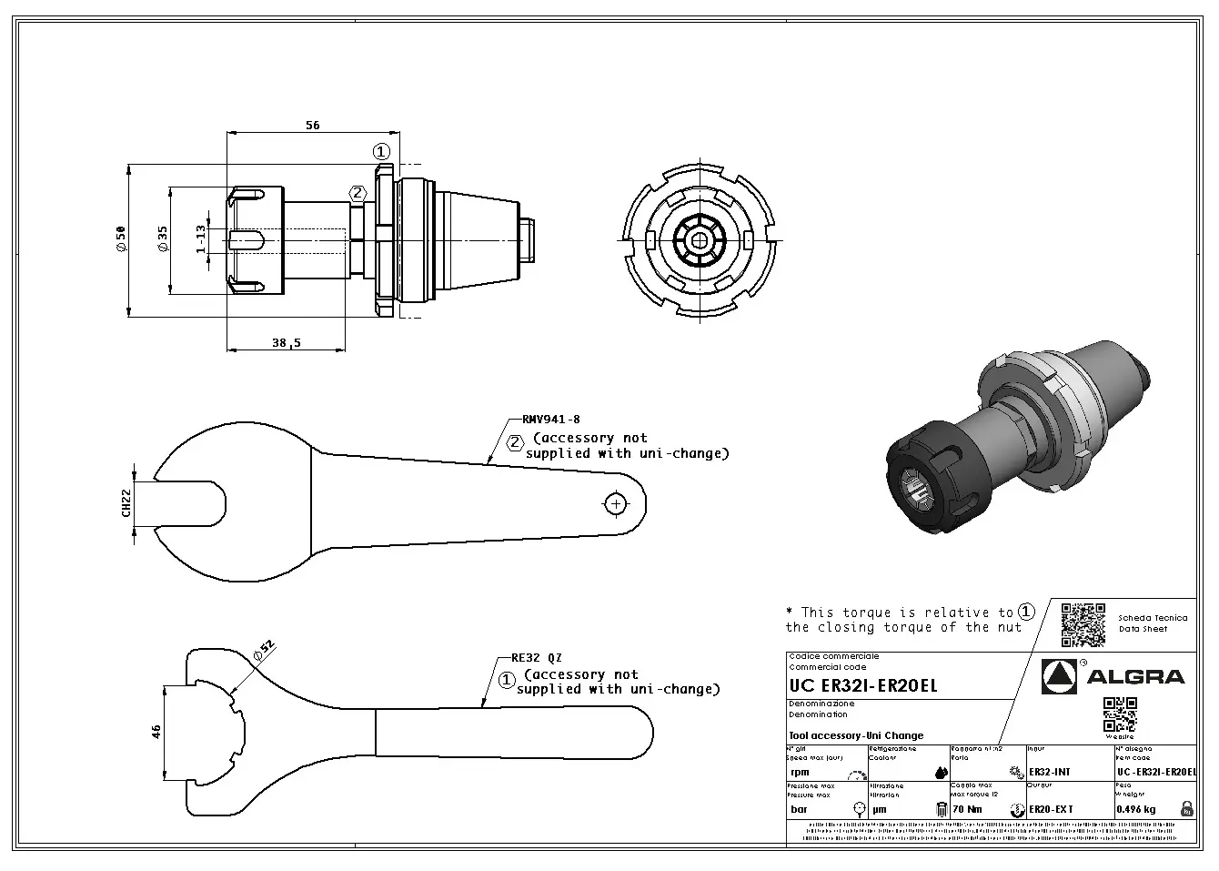 Produktfoto 1 von UC ER32I-ER20EL