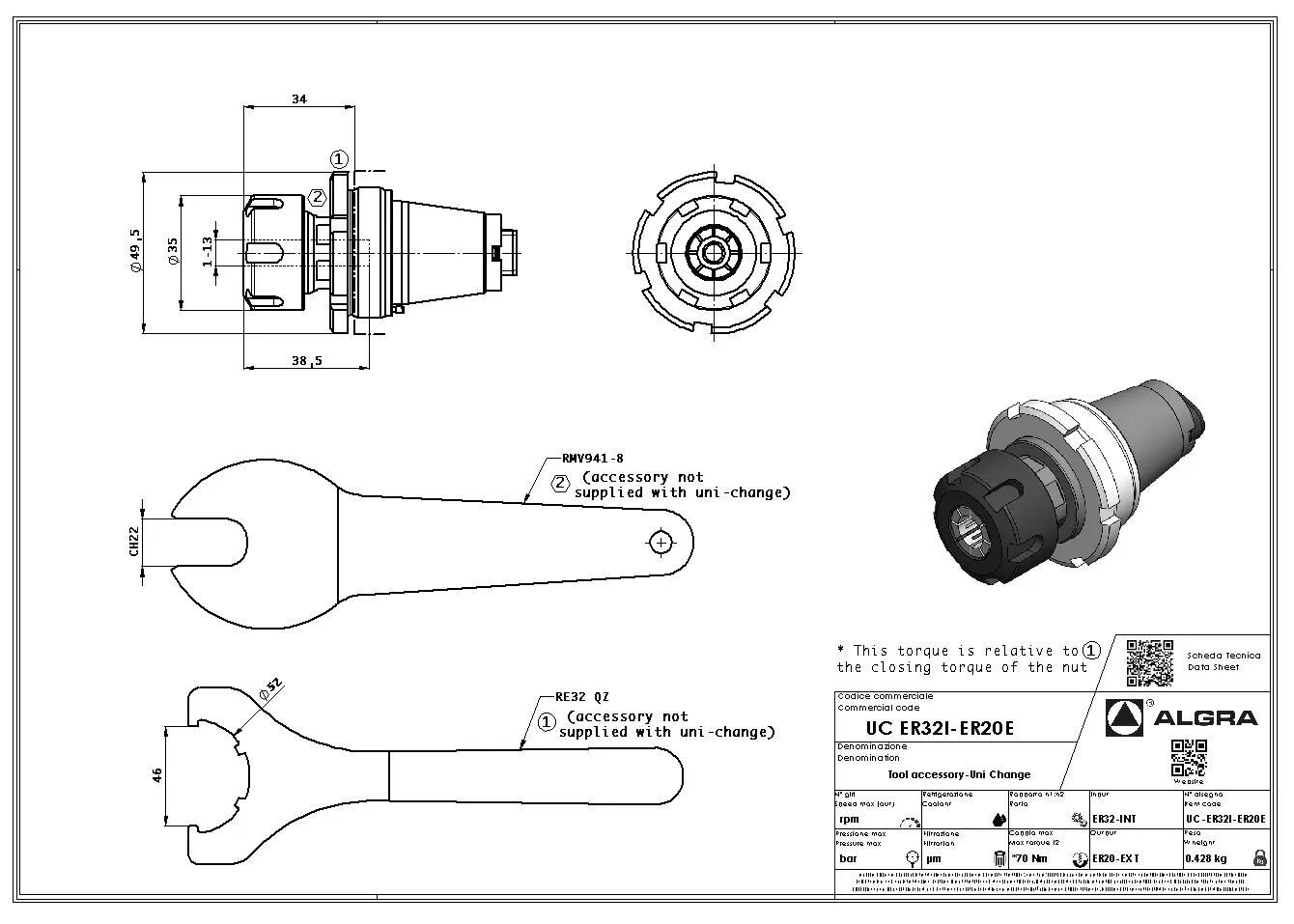 Produktfoto 1 von UC ER32I-ER20E