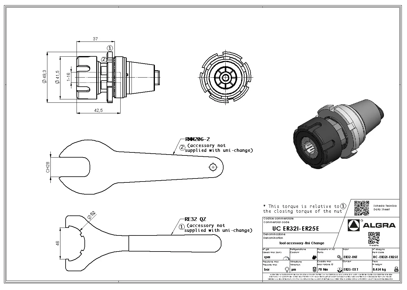 Produktfoto 1 von UC ER32I-ER25E