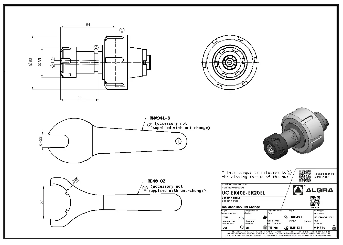 Produktfoto 1 von UC ER40E-ER20EL