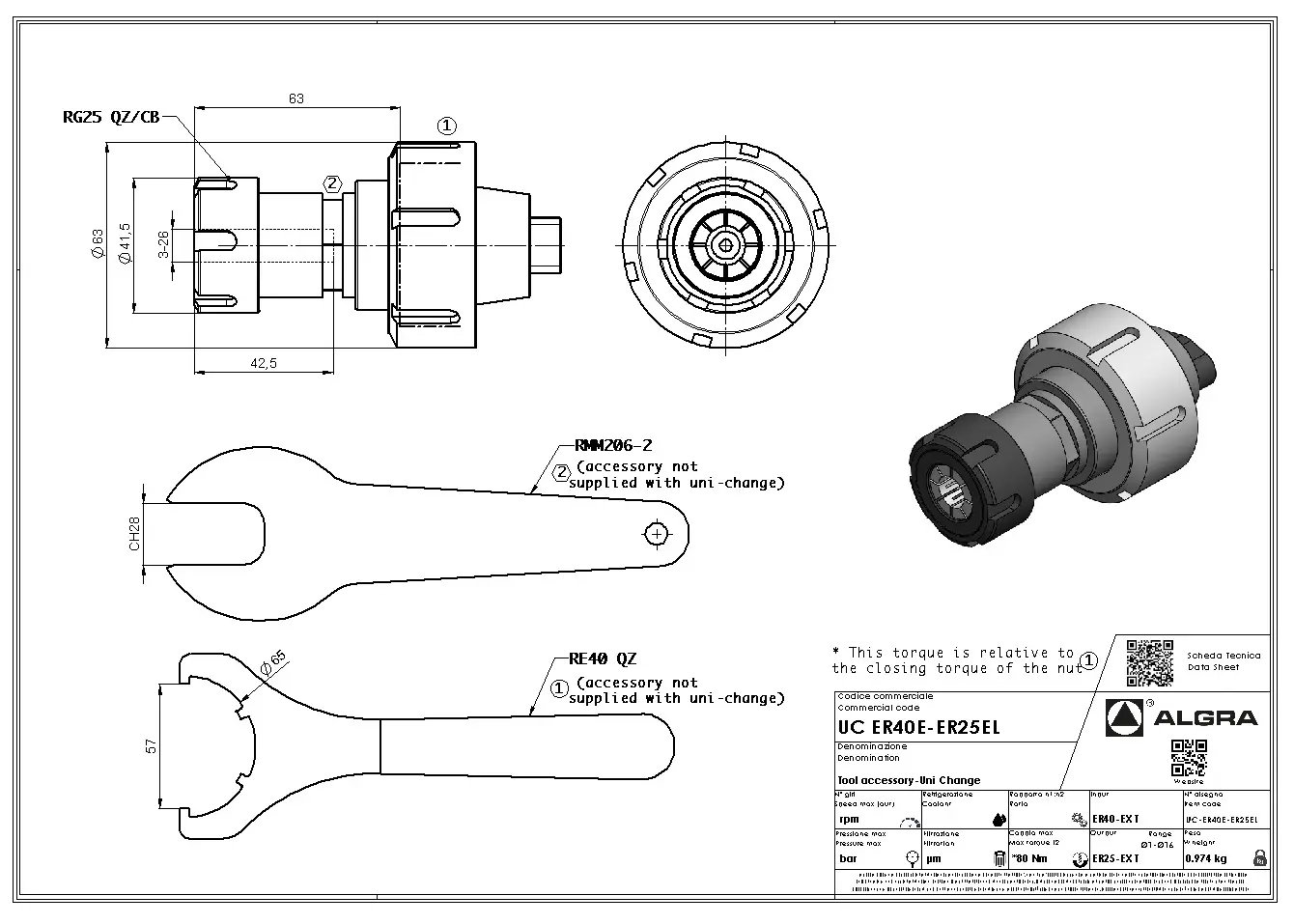 Produktfoto 1 von UC ER40E-ER25EL