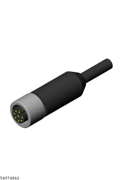 Produktfoto 1 von KABELDOSE M12X1 8-POL GERADE 10.0M