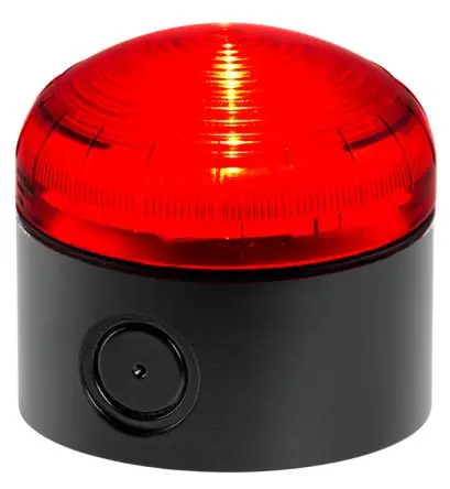 Produktfoto 1 von RS PRO LED Dauer Signalleuchte 24V ac/dc Rot Schraubanschlussklemme, Ø 92 mm x 83 mm IP66