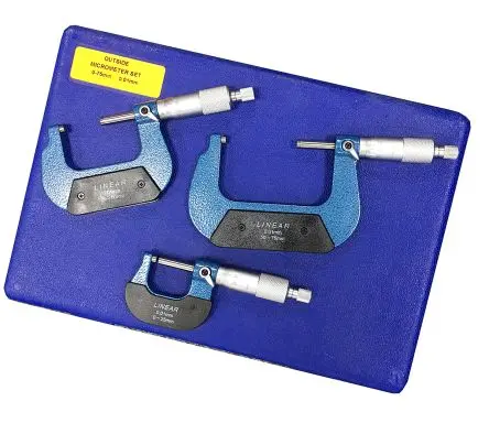 Produktfoto 1 von RS PRO Außen- Mikrometer Beide, 0 mm bis 75 mm, DKD/DAkkS-kalibriert