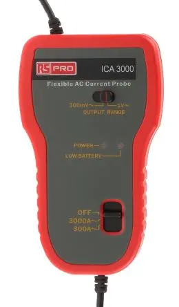 Produktfoto 1 von RS PRO ICA3000 AC Stromzange Ø 194 mm / 3 kA, ISO-kalibriert