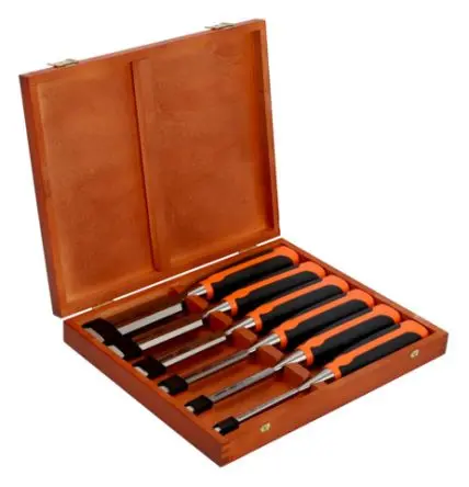 Produktfoto 1 von Bahco Holz, 6 Stück, Stahl gehärtet Meissel-Set 140 mm