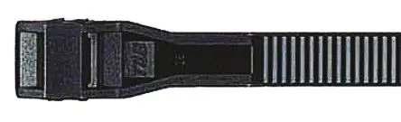 Produktfoto 1 von Thomas & Betts Col-Ty Polyester Kabelbinder Doppelkopf Schwarz 9mm x 260 mm
