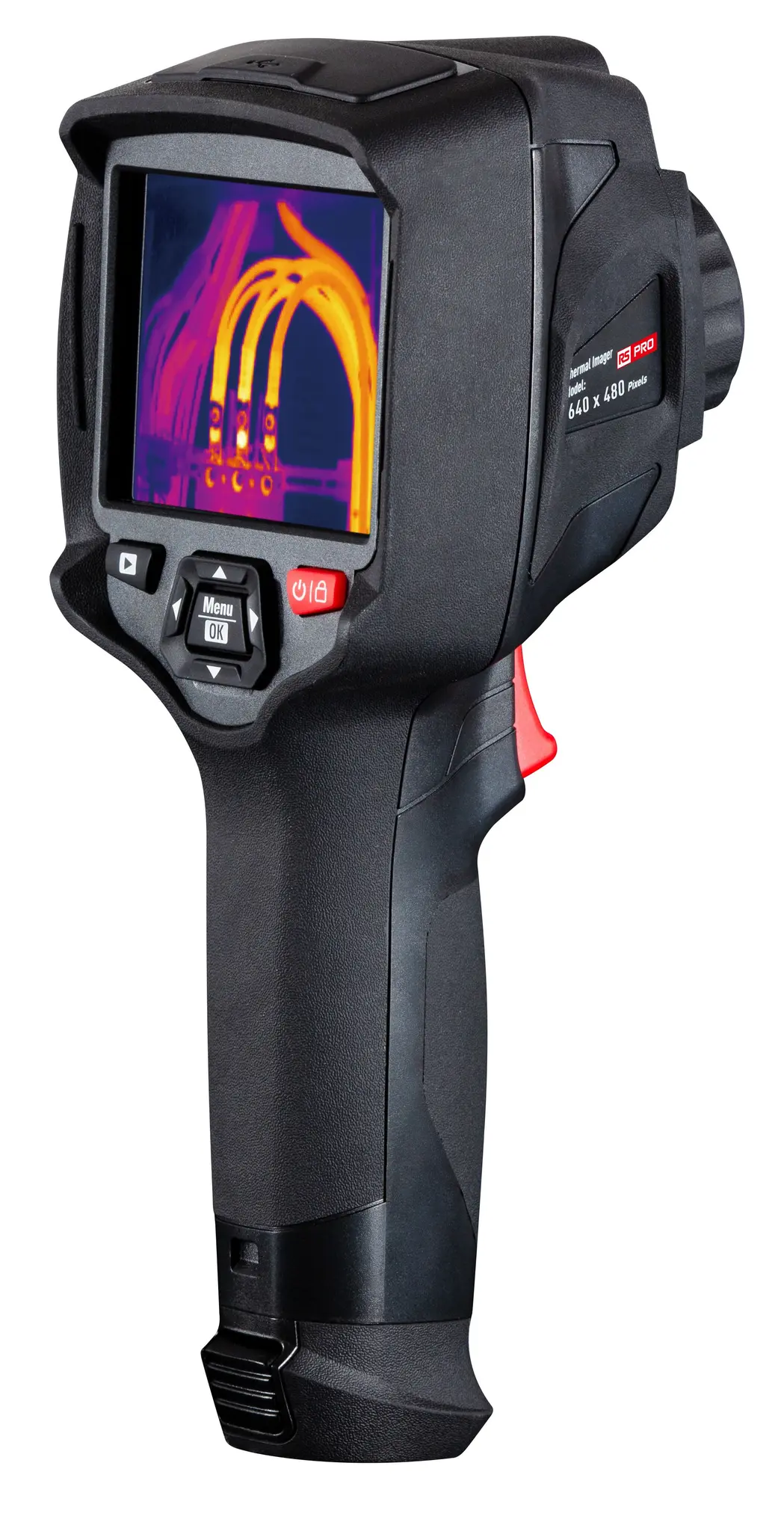 Produktfoto 1 von RS PRO RS-9888 Wärmebildkamera Hand-Fokus 640 x 480Pixel, -20 → +550 °C / <50mK