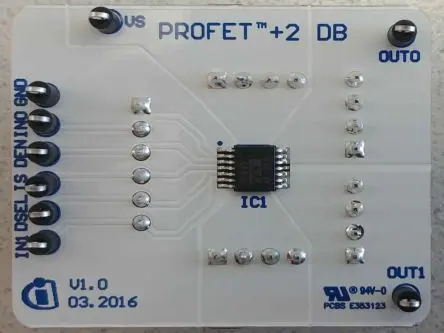 Produktfoto 1 von Infineon BTS7030-2EPA Evaluierungsplatine, BTS7030-2EPA DAUGHTERBOARD Evaluierungsplatine, für Kfz