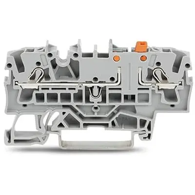 Produktfoto 1 von WAGO TOPJOB S Prüftrennklemmenblock 1 Blau, 2.5mm², 300V Einsteck-Anschluss IECEx/ATEX/CSA