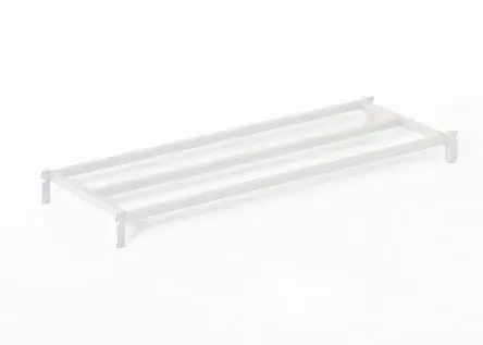 Produktfoto 1 von Manorga Aufbewahrungsregal Typ Stapelgestell aus Stahl in Grau, 76 kg, 400 mm x 1500mm x 400 mm