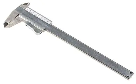 Produktfoto 1 von RS PRO 150 mm Analog Nonius Zoll, Metrisch Messschieber / ±0.001 mm 0.02 mm, ISO-kalibriert