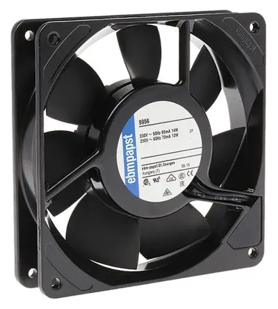 Produktfoto 1 von ebm-papst 4000 Z AC-Axial-Lüfterkit, Gleitlager, 230 V ac / 19W, 119 x 119 x 38mm, 2650U/min, 160m³/h