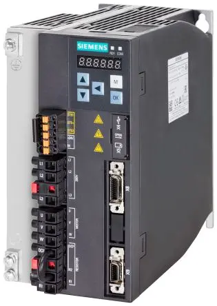 Produktfoto 1 von Siemens Servoantrieb, 3-phasig, 200V, 240 V / 34.8A 2 kW, L: 170 mm B: 95 mm T: 195 mm