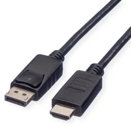 Produktfoto 1 von Roline, Stecker DisplayPort-Kabel A DisplayPort B HDMI - Stecker, 2 m