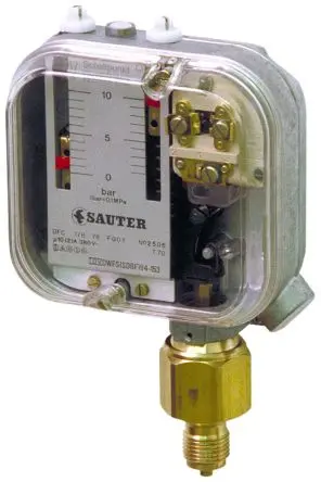 SAUTER REGULATION Drucksensor, 25 bar bis 100 bar 50V, IP44 70 °C