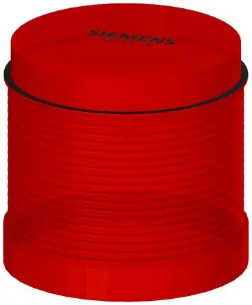 Produktfoto 1 von Siemens SIRIUS LED Blitzlichtelement Filament/Warnsummer-Licht 24V Rot Wechselstrom/Gleichstrom IP65, 70 mm x 65.5 mm