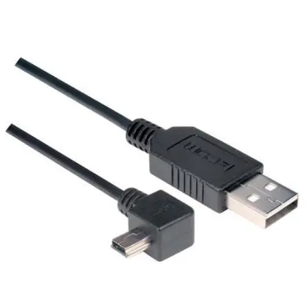 L-Com Stecker CAA-90LMB5 USB-Kabel, USB Stecker / USB, 500 mm USB 2.0 Schwarz