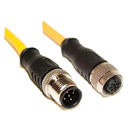 Mueller Electric C5AC06, 5-polig Sensor-Betätigungselementkabel, M12, Gerade Stecker 5 / M12, Gerade Buchse, Länge 10 m
