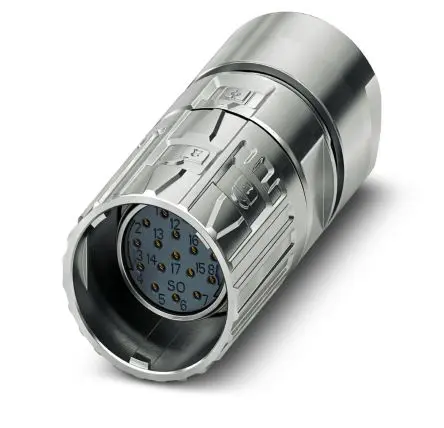 Produktfoto 1 von Phoenix Contact M23 PRO 27 mm M23 Rundsteckverbinder Buchse 17-polig Buchse 8A Kabel IP66, IP68