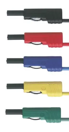 Produktfoto 1 von Hirschmann Test & Measurement Steckverbinder-Messleitung 16A Stecker / Stecker, Grün Polyvinylchlorid-isoliert 500 mm,