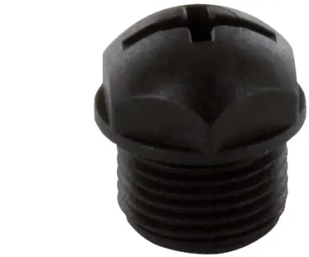 Produktfoto 1 von Murrelektronik Limited Schwarz Schutzkappe Blindkappe M12-Anschluss VE 4 M12 x 1 mm